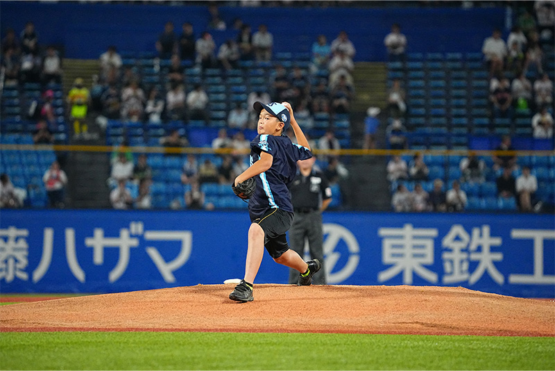 スタメンキッズ・始球式