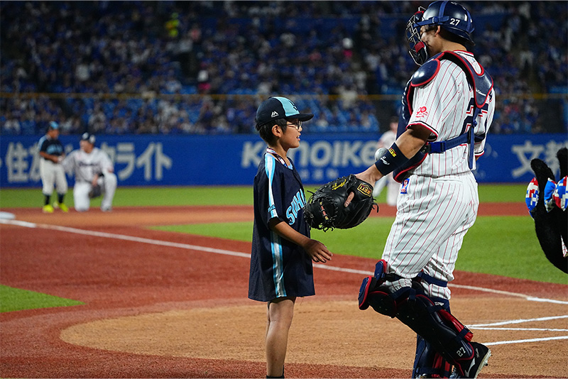 スタメンキッズ・始球式